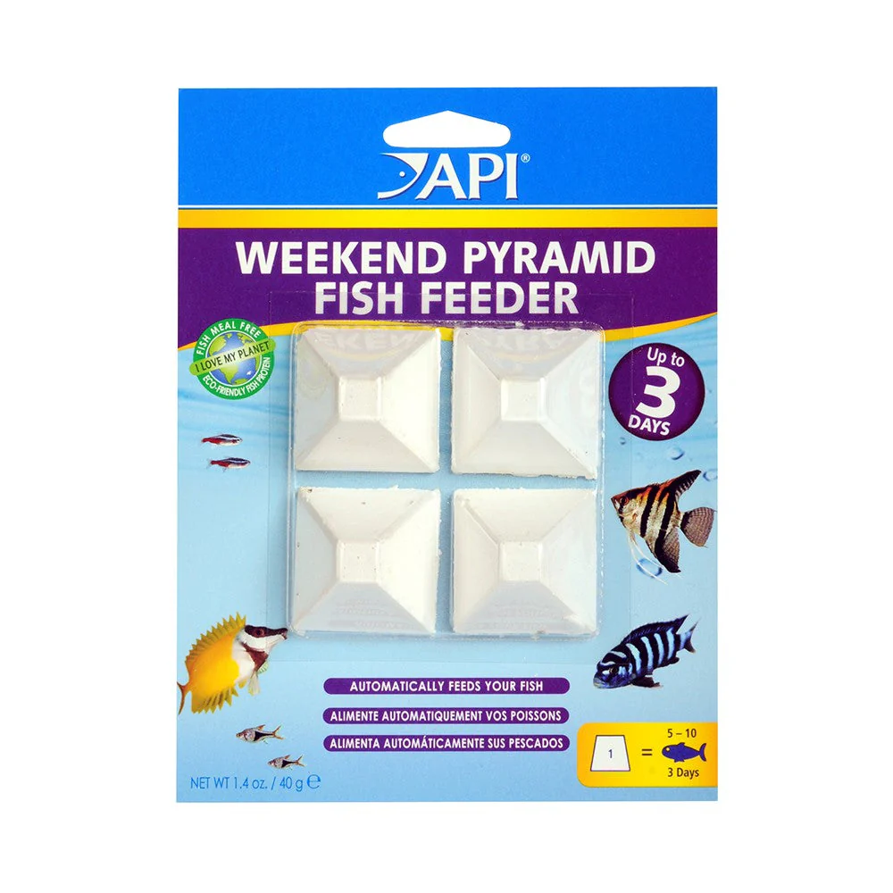 Api Weekend Pyramid Fish Feeder 4 X 3 Day
