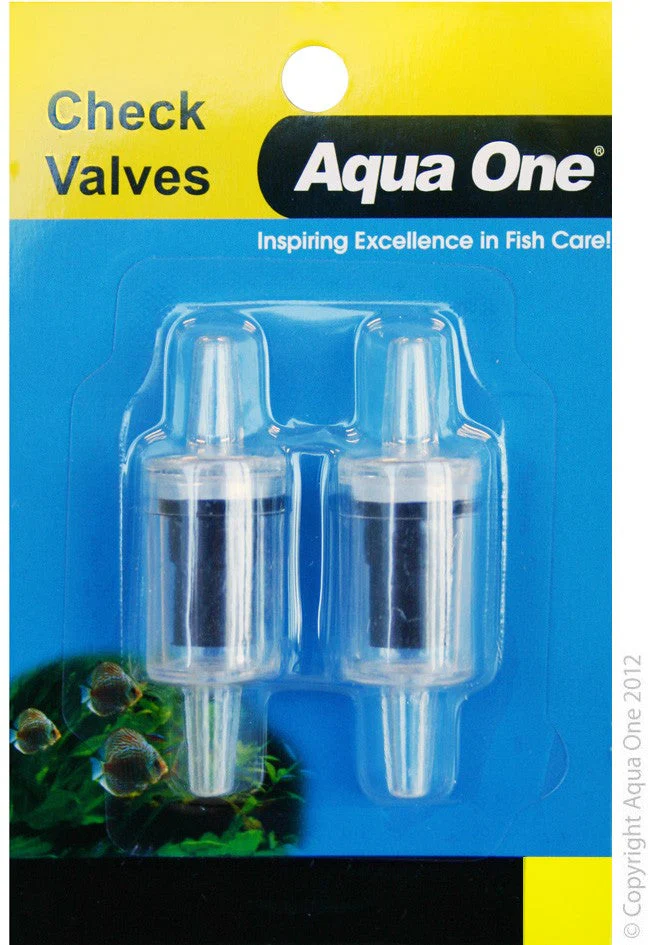 Aqua One Air Line Check Valve Carded 2pk (10122)