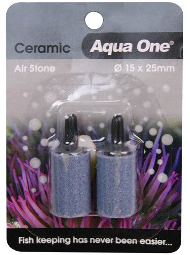 Aqua One Air Stone Ceramic 15x25mm 2pk (10157)