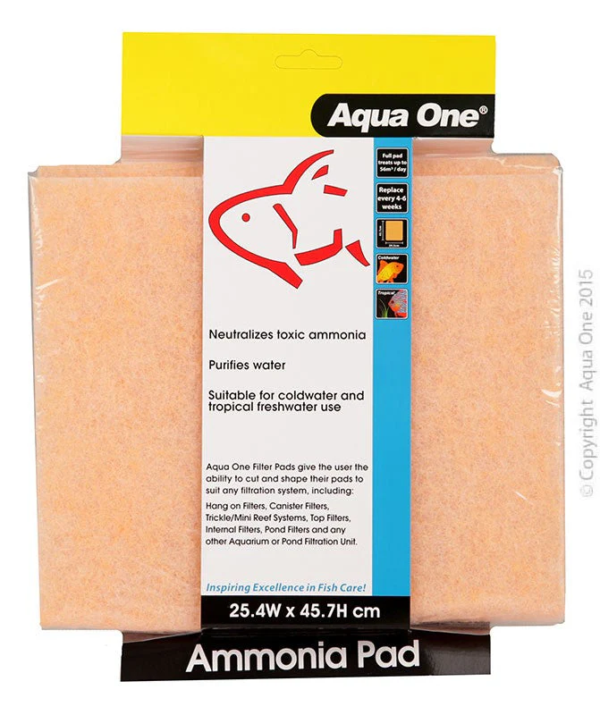Aqua One Ammonia Pad Self Cut Filter Pad 25.4cm X 45.7cm (10459)