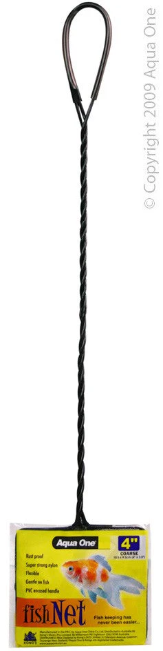 Aqua One Coarse Long Handle Fish Net 10cm (10570)