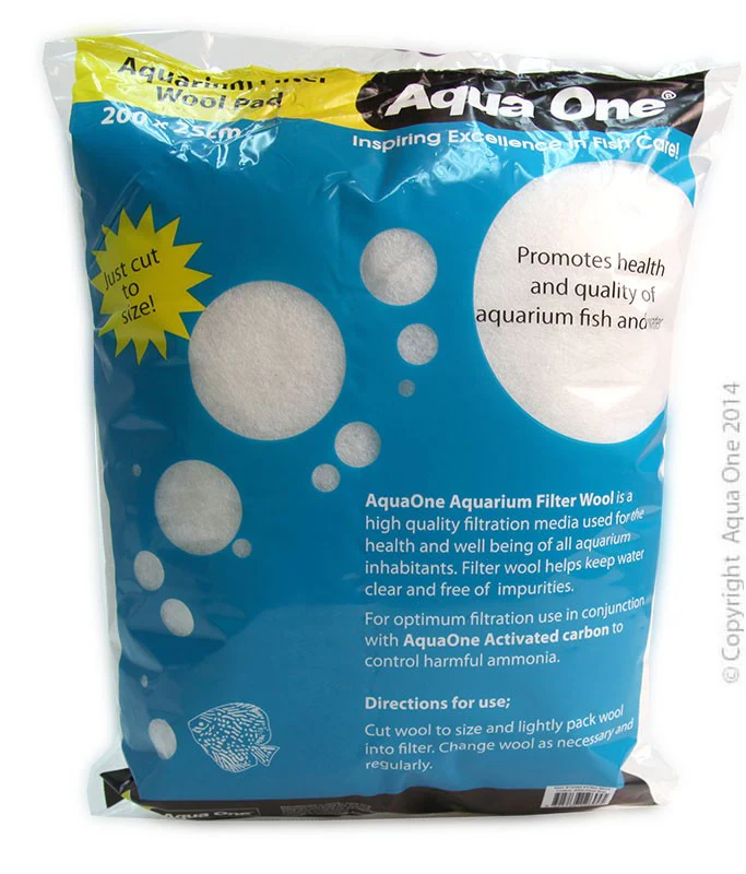 Aqua One Filter Wool Coarse 200x25cm Bag (10392)