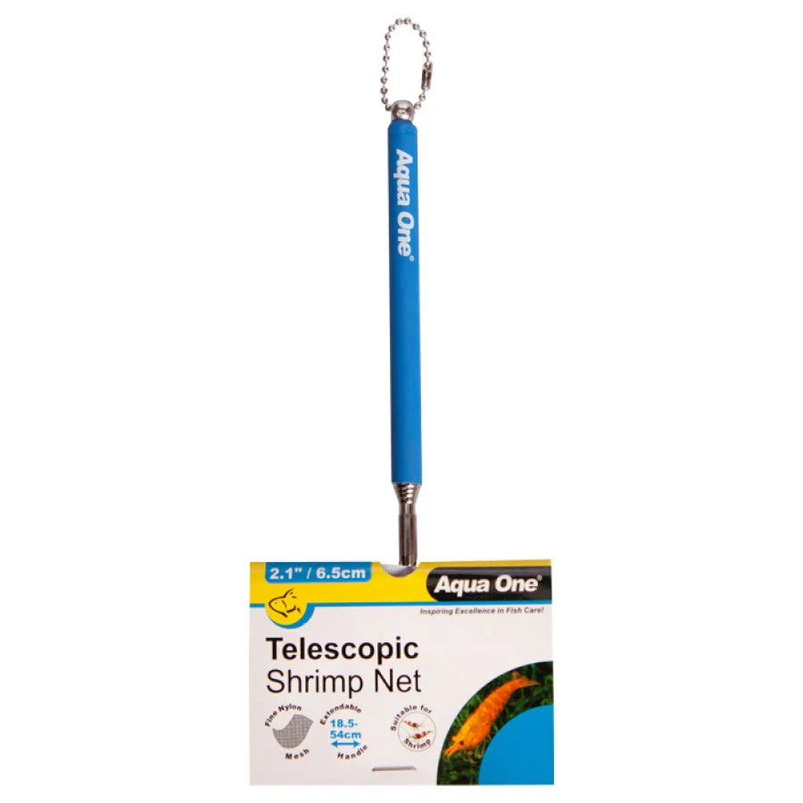 Aqua One Fine Fish Net Shrimp Telescopic 2.1 X 1.7in 5.5 X 4.5cm (10088)