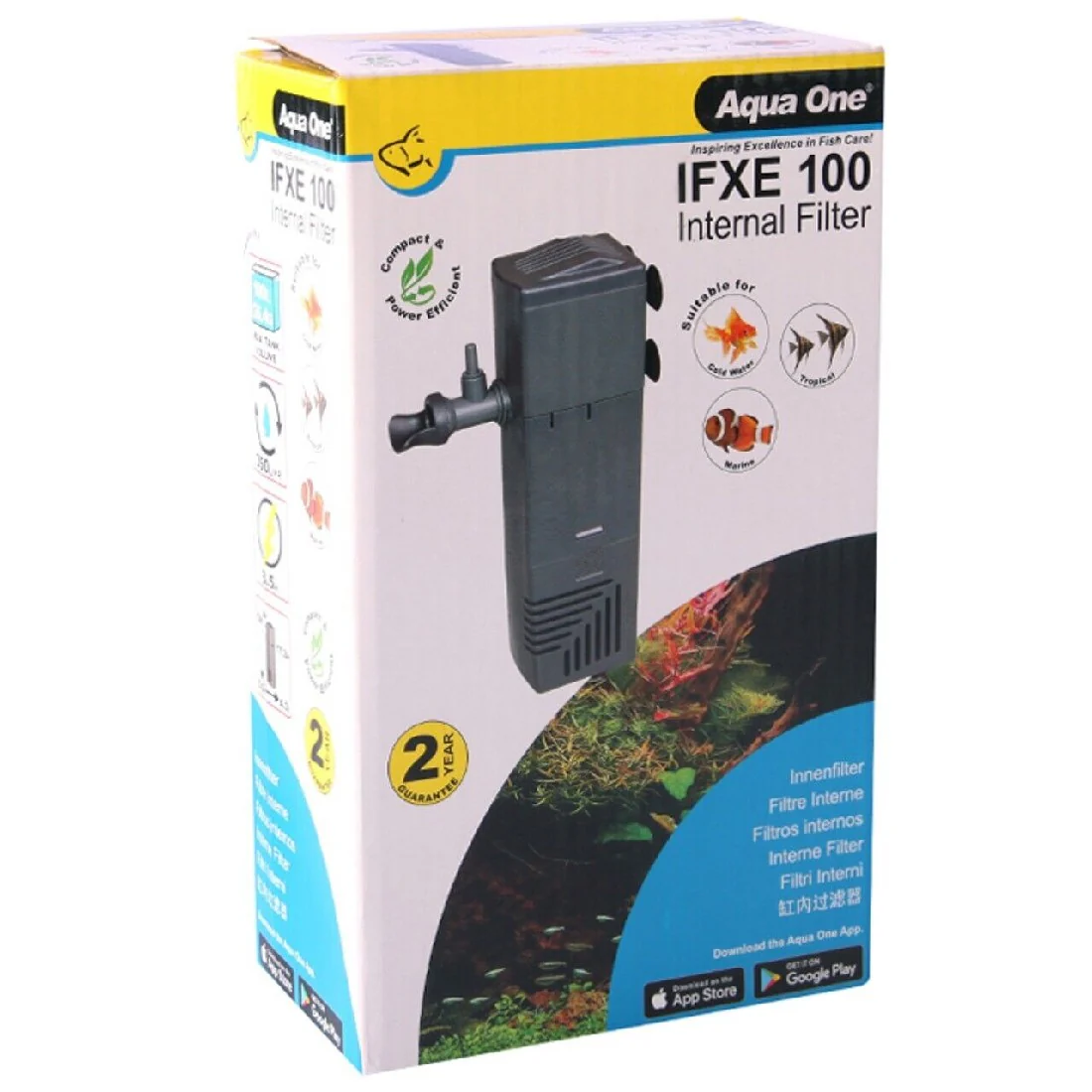 Aqua One Ifxe 100 Internal Filter 350l/hr (11478)