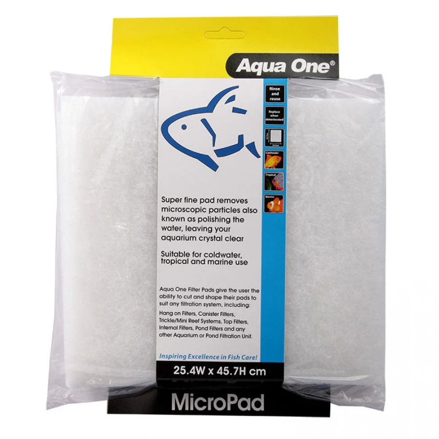 Aqua One Micro Pad Self Cut Filter Pad 25.4 X 45.7cm (10447)