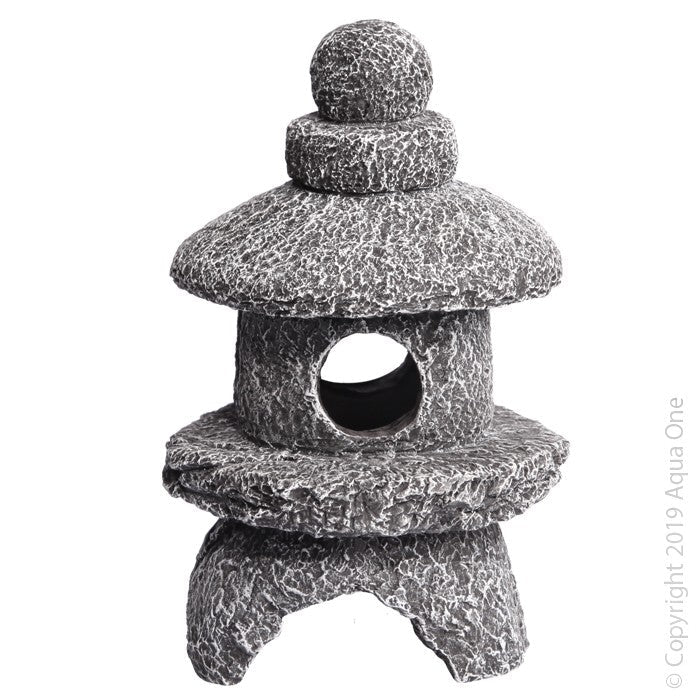 Aqua One Ornament Stone Lantern 9x9x14cmh (36939)