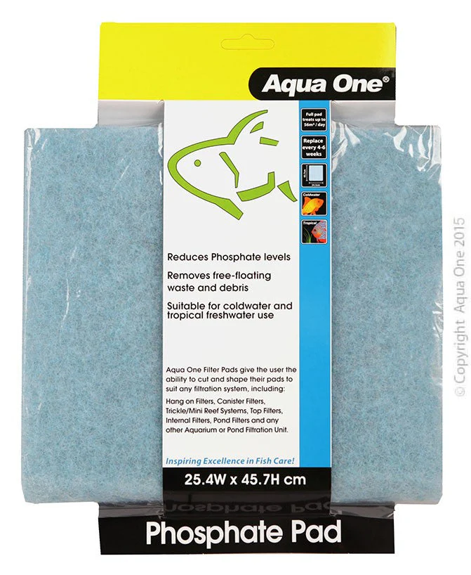 Aqua One Phos Pad Self Cut Filter Pad 25.4 X 45.7cm (10460)