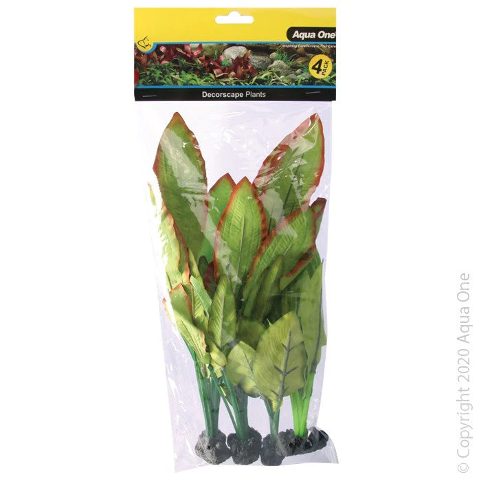 Aqua One Silk Plants 4pk Mix 5 (24245)