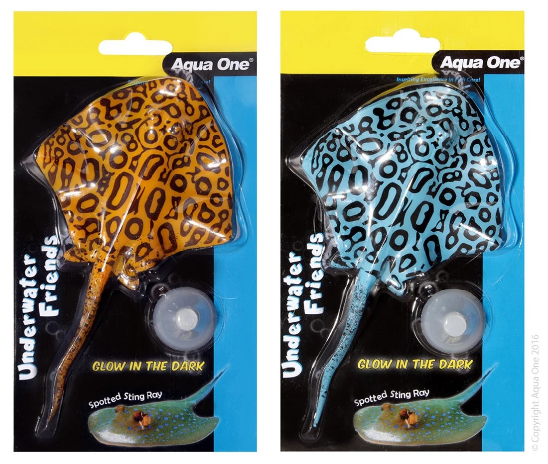 Aqua One Y Underwater Friends Stingray Float Glow In Dark Mixed Colour (37142)
