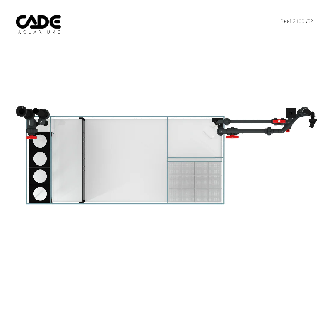 Cade Aquariums Reef S2 2100 Black (1069l / 282 Gal) - Image 10