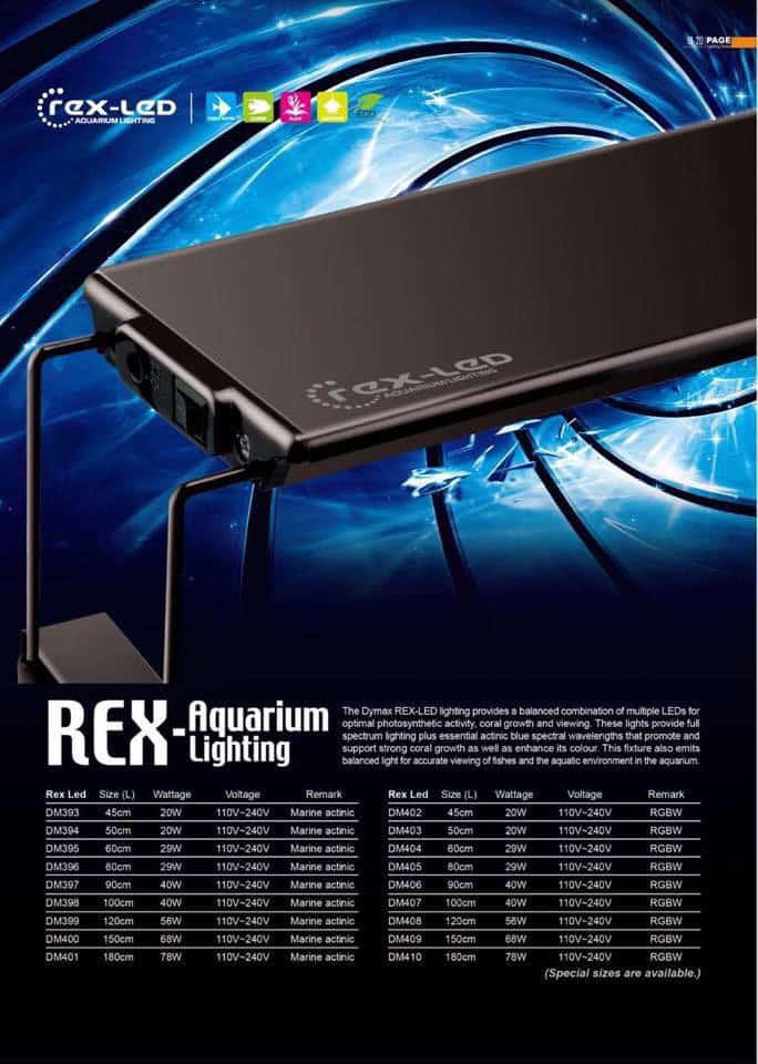 Dymax Rex-led Light 2ft/60cm Marine Actinic - 29w