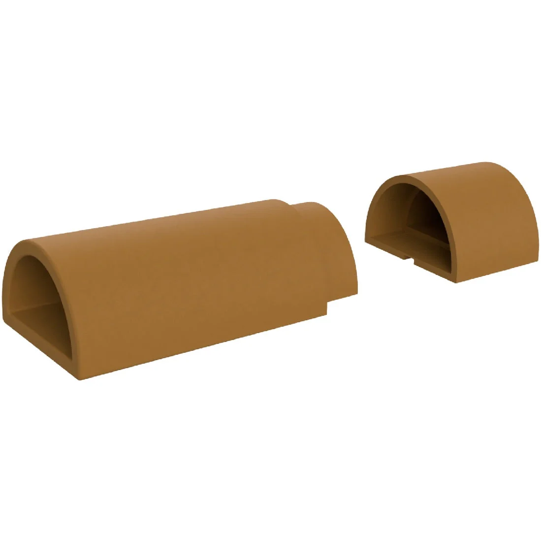 Ezyaqua Ezycave Ezycave Value 10 Pack - Light Brown / D Shape