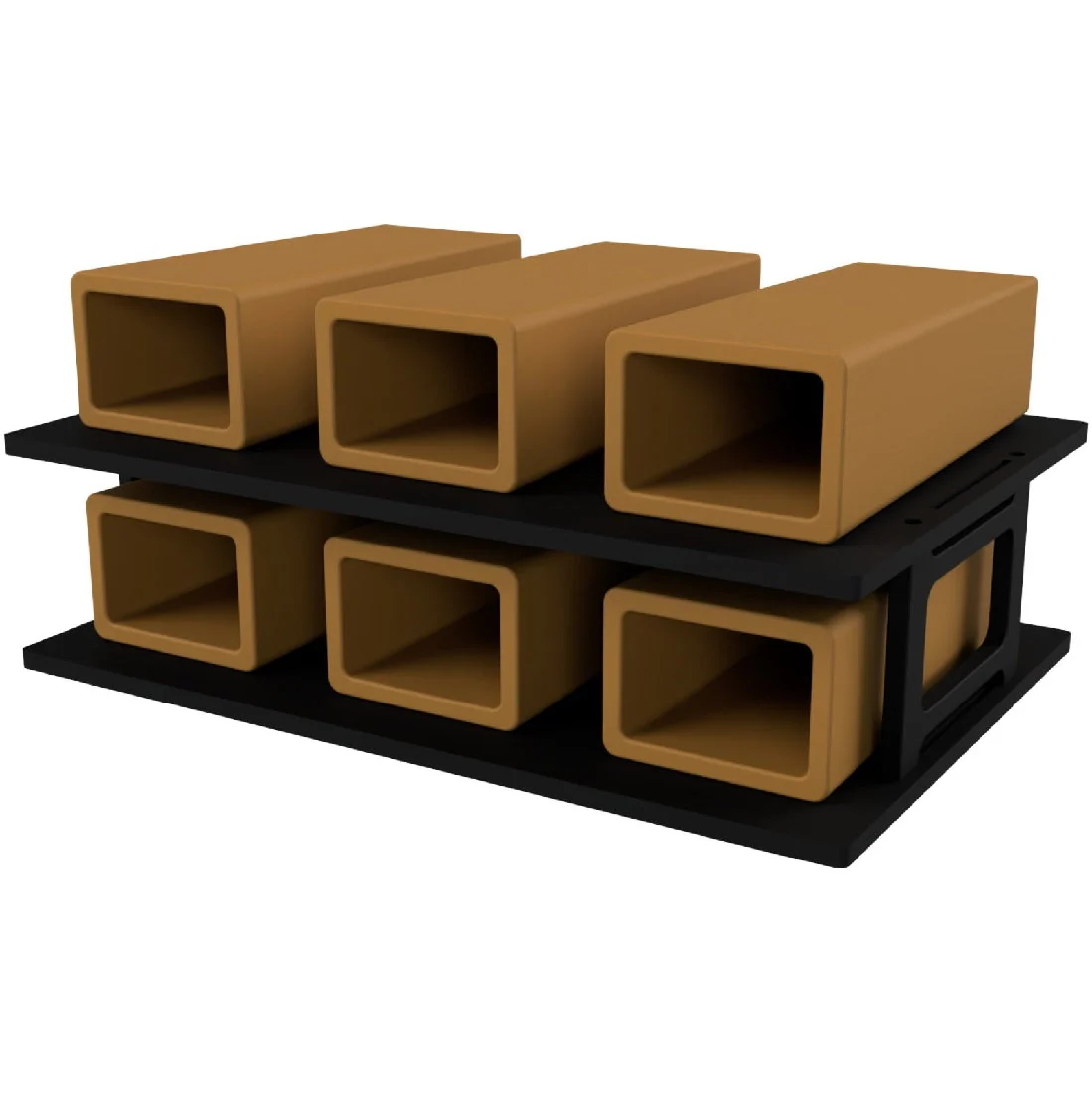 Ezyaqua Ezycave Ezy Stacker Pro Kit - Rectangle - Light Brown