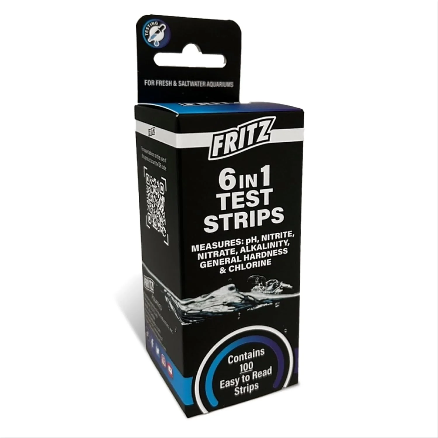 Fritz Aquatics 6 In 1 Test Strips 100 Count