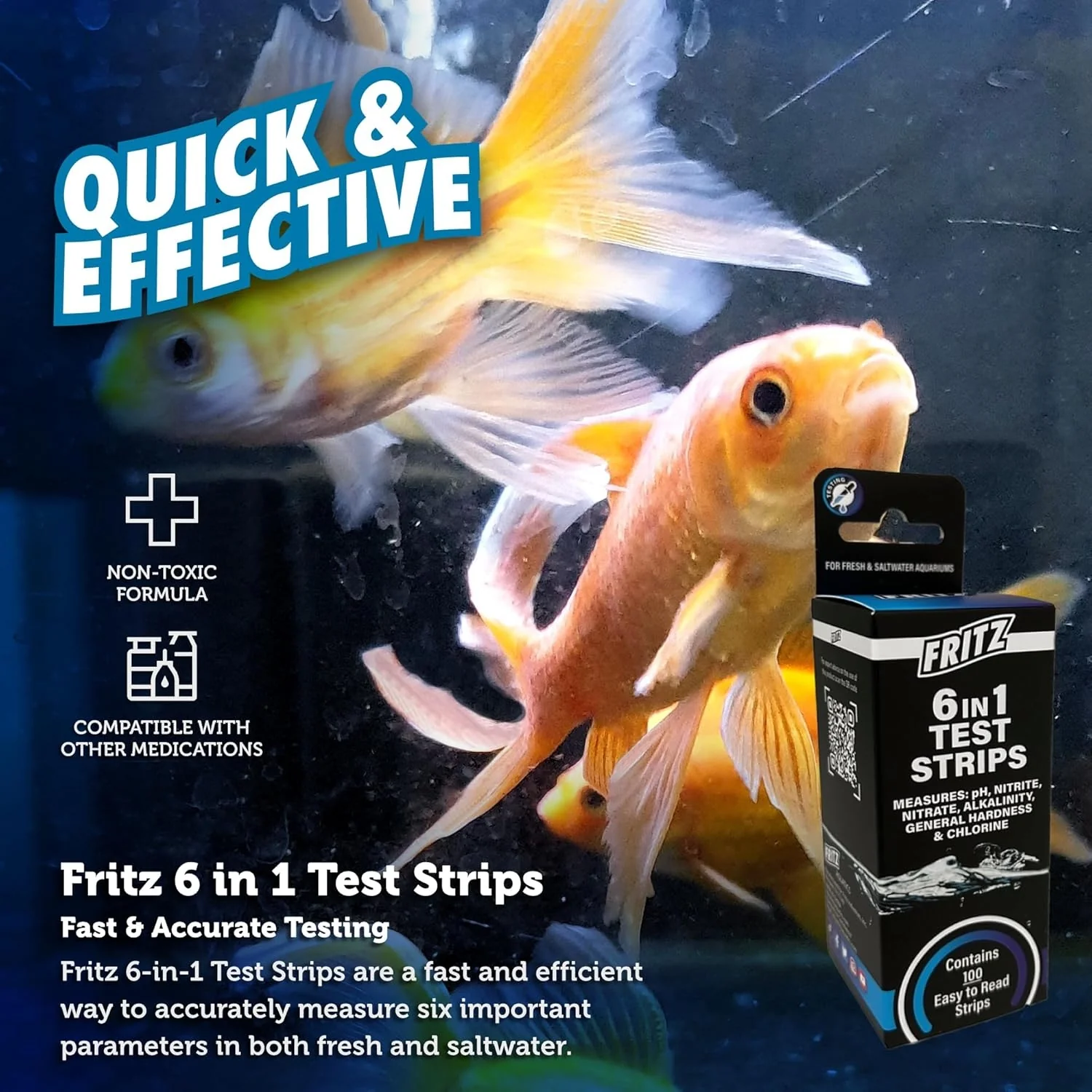 Fritz Aquatics 6 In 1 Test Strips 100 Count - Image 3