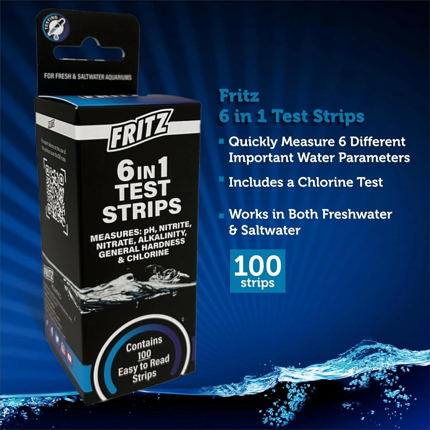 Fritz Aquatics 6 In 1 Test Strips 100 Count - Image 6