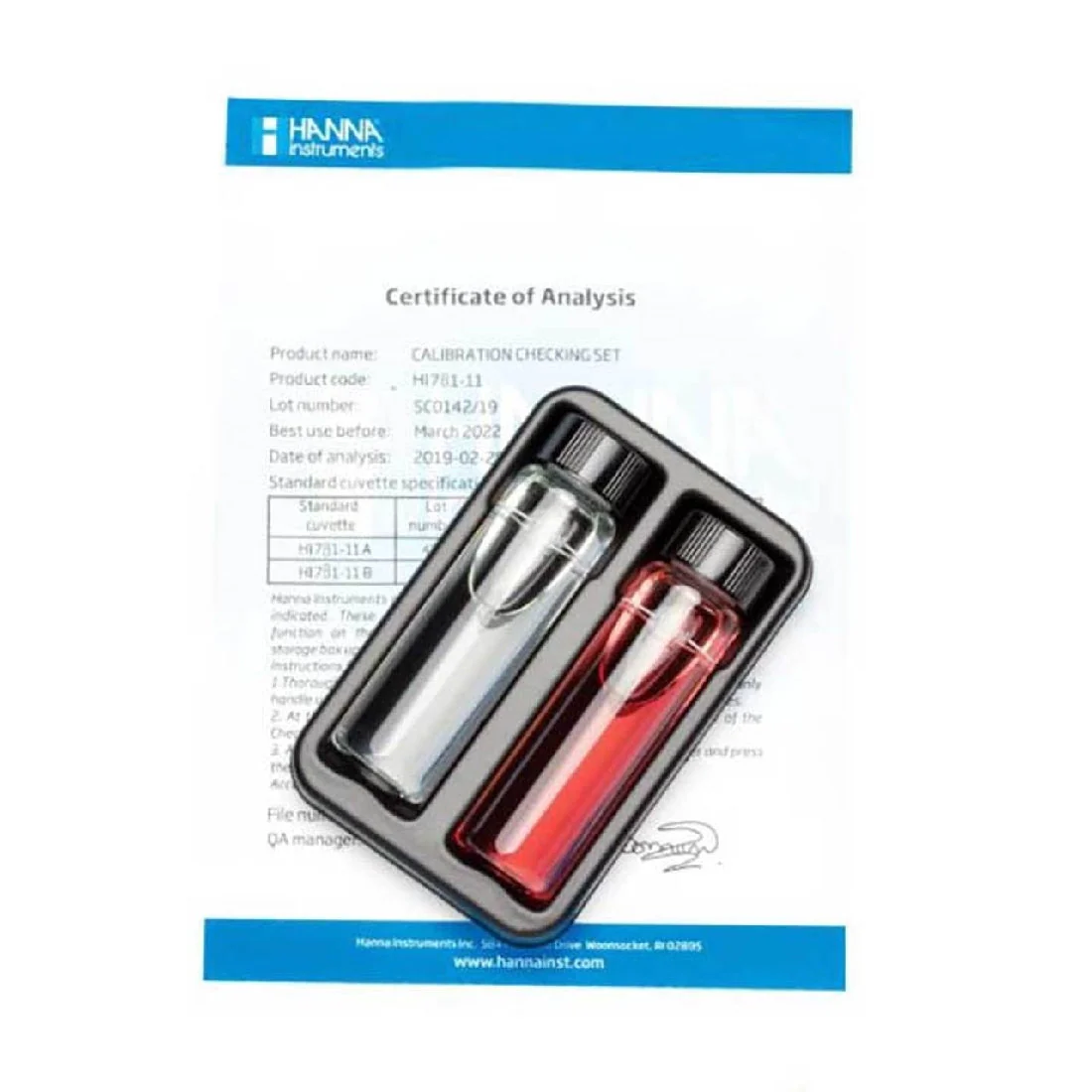 Hanna Instruments Marine Low Range Nitrate Lr Certified Check Set