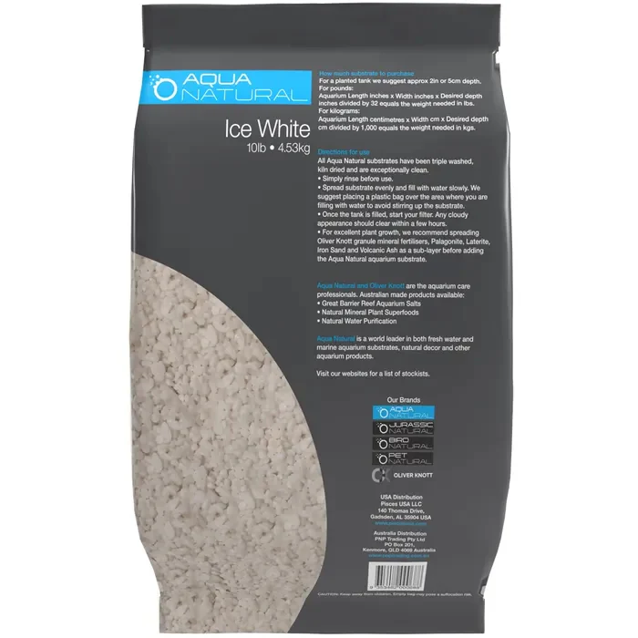 Aqua Natural Ice White Aquarium Gravel 4.5kg - Image 3
