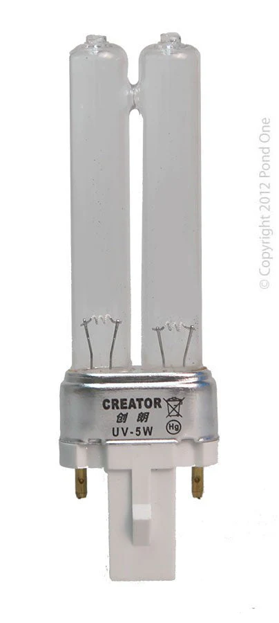 Aqua Pond One 5w Uv Lamp Bulb Steriliser Tube Cleartec Creator 53050
