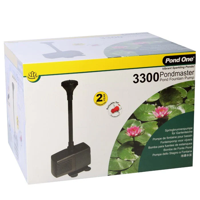 Pond One Pondmaster 3300 Fountain Pump 2800lh 2.5m Mh H
