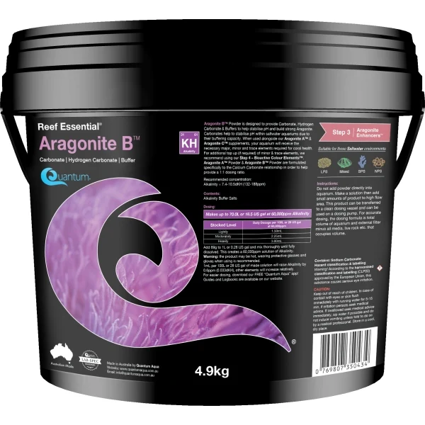 Quantum Reef Essential Aragonite B Powder 4.9kg