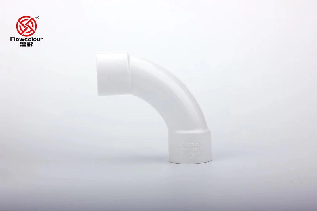 Sanking Plumbing White Din 90 Degree Crescent Moon Elbow 20mm