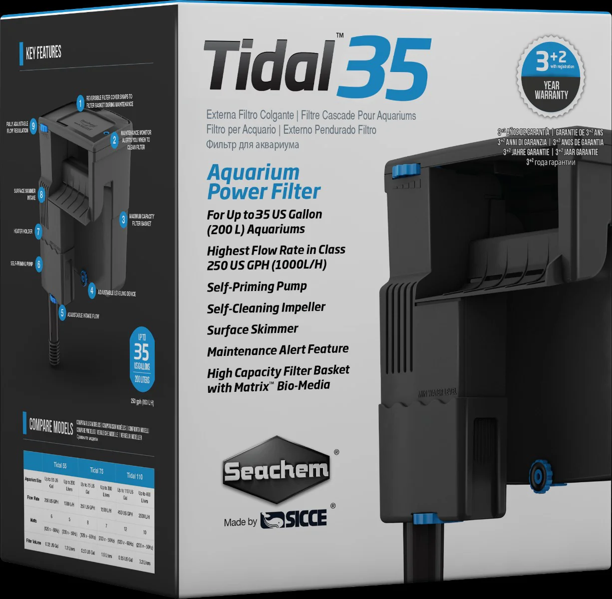 Seachem Tidal 35 Filter - Image 3