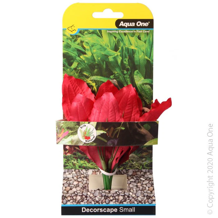 Aqua One Silk Plant Amazon Red Small 13cm (24100)