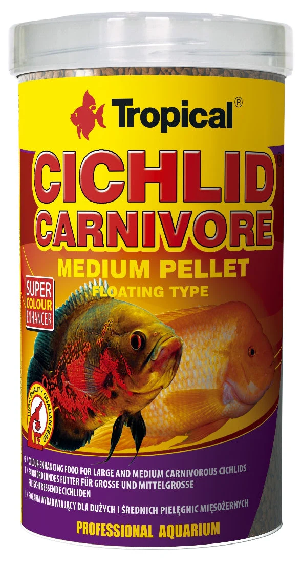 Tropical Cichlid Carnivore Medium Pellet Floating 180g